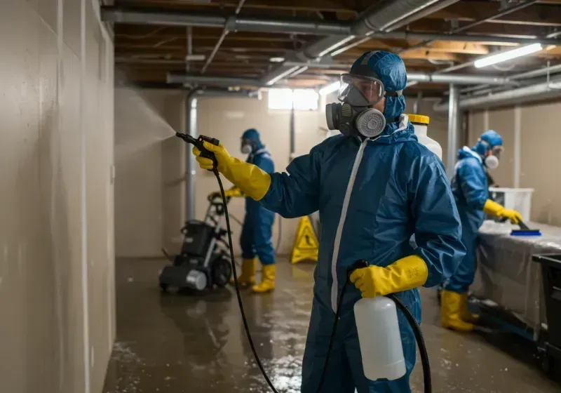 Basement Sanitization and Antimicrobial Treatment process in Goshen, AR